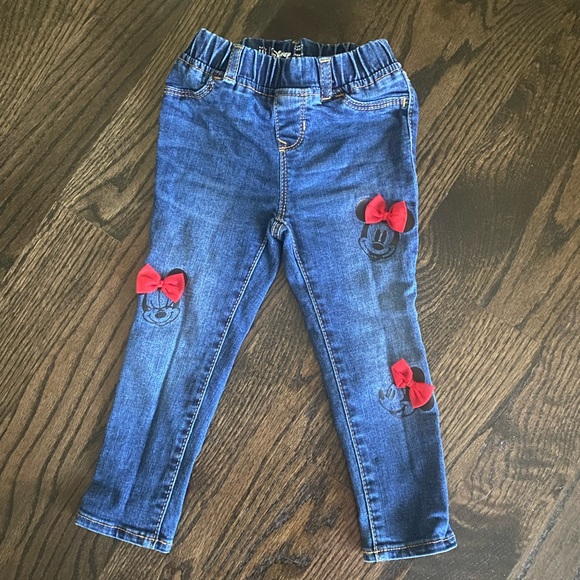 GAP Other - Gap Disney Girls’ jeans. Size 3. Minnie with red bows